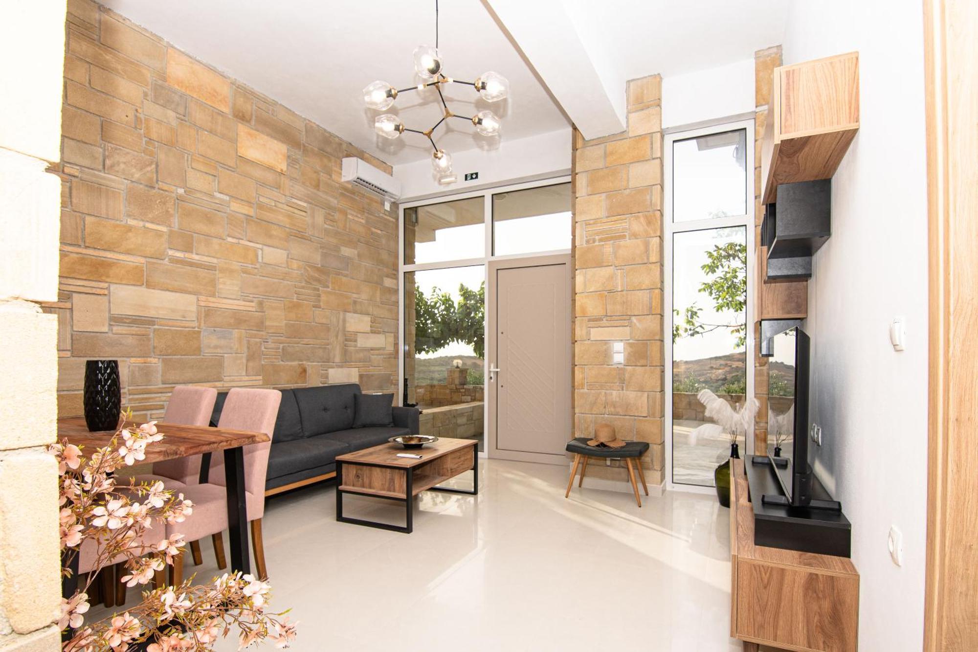 Rikanthos Stone Sea View Apartment Ιι كيساموس المظهر الخارجي الصورة