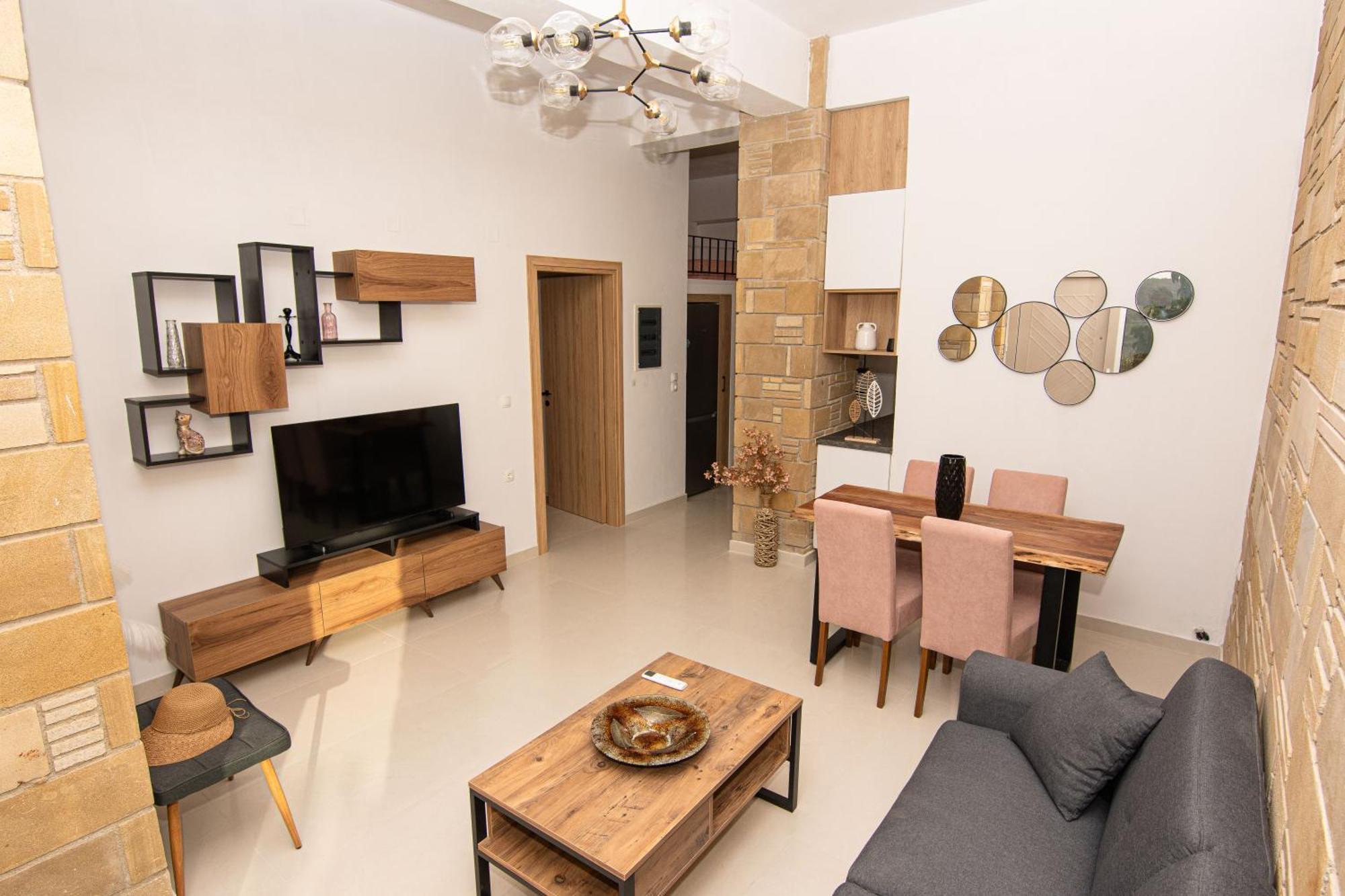 Rikanthos Stone Sea View Apartment Ιι كيساموس المظهر الخارجي الصورة